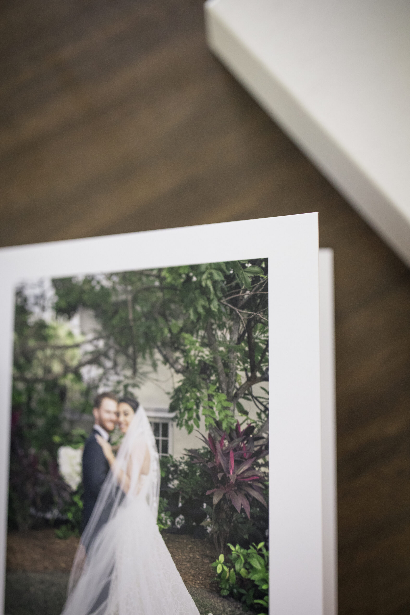 an example page of a wedding album